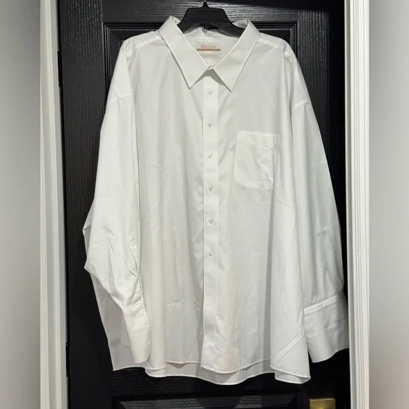 Roundtree & Yorke | Shirts | Roundtree Yorke Gold Label Mens White Dress  Shirt French Cuff 22 35 Nwt | Poshmark
